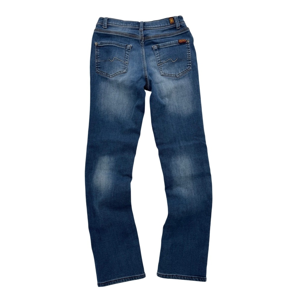 Boys 7 For All Mankind Slimmy Blue Slim Fit Jeans Size 14 - Picture 2 of 8
